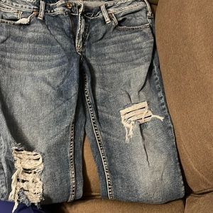 Silver Boyfriend Capris